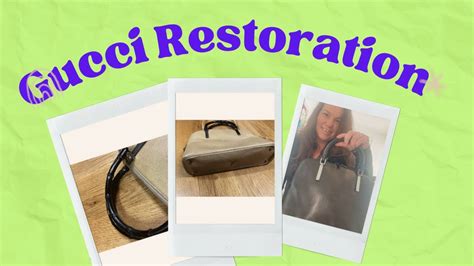 how to restore a vintage gucci bag|vintage gucci bag repairs.